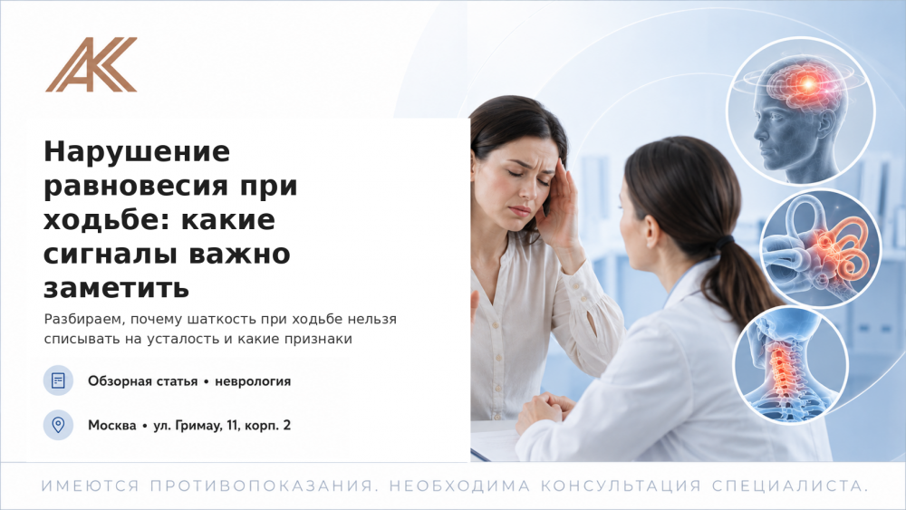 Нарушение равновесия при ходьбе: какие сигналы важно заметить