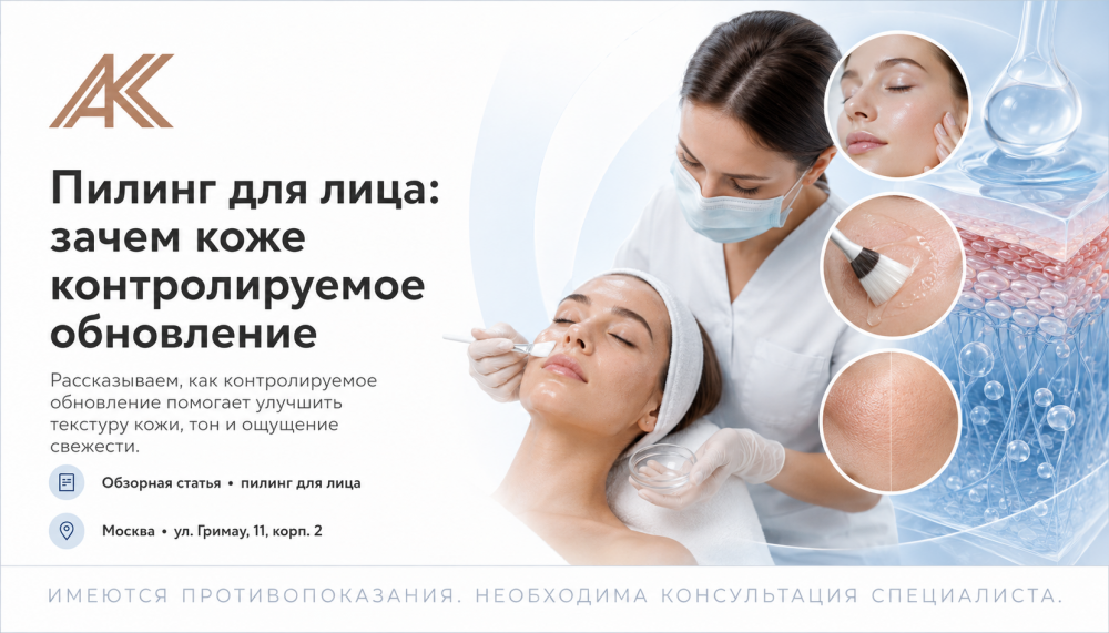Пилинг для лица: зачем коже контролируемое обновление