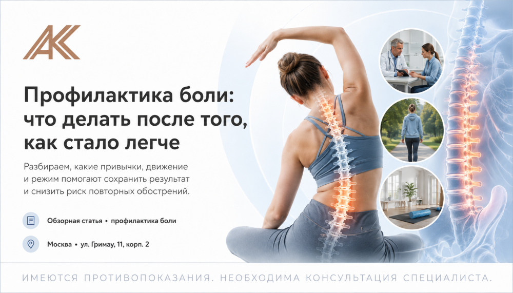 Профилактика боли: что делать после того, как стало легче