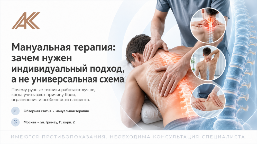 Мануальная терапия: зачем нужен индивидуальный подход, а не универсальная схема