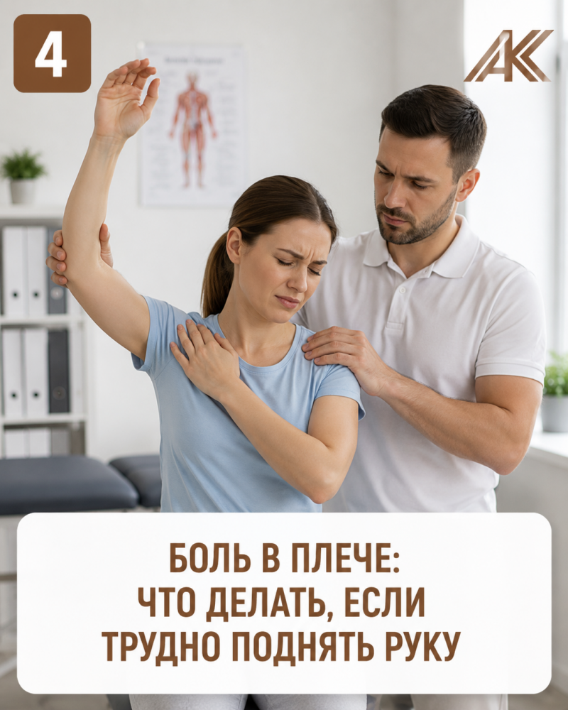 Боль в плече: что делать, если трудно поднять руку