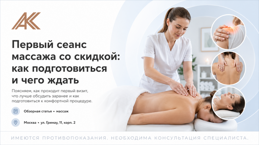 Первый сеанс массажа со скидкой: как подготовиться и чего ждать