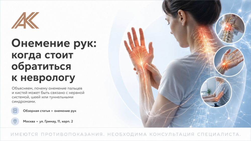 Онемение рук: когда стоит обратиться к неврологу