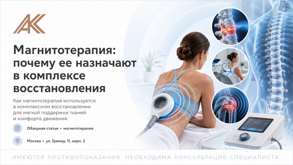 Магнитотерапия: почему ее назначают в комплексе восстановления