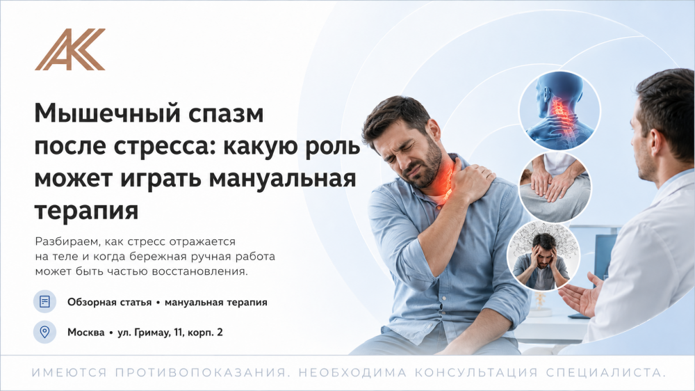 Мышечный спазм после стресса: какую роль может играть мануальная терапия
