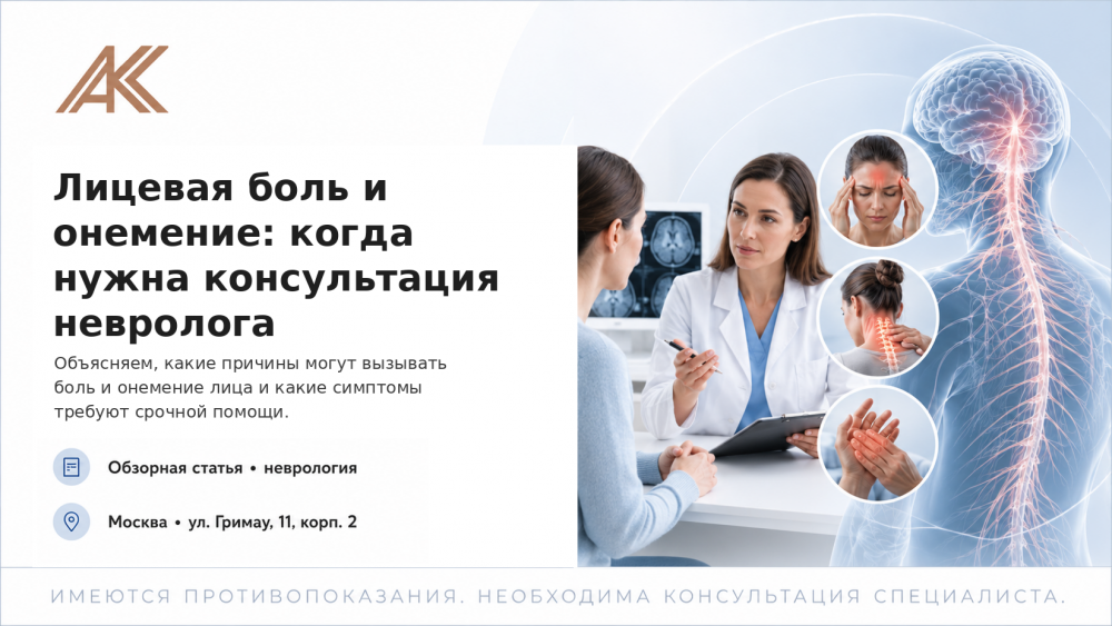 Лицевая боль и онемение: когда нужна консультация невролога