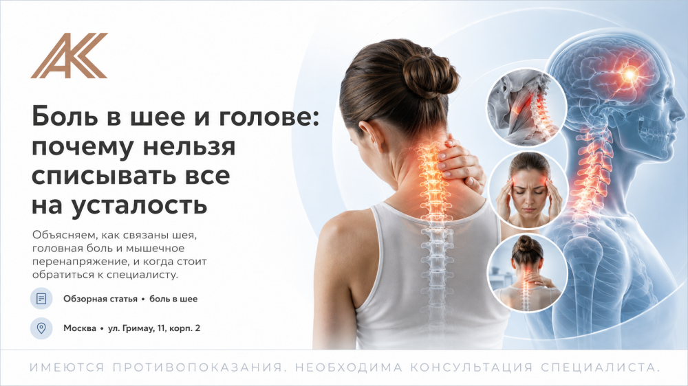 Боль в шее и голове: почему нельзя списывать все на усталость