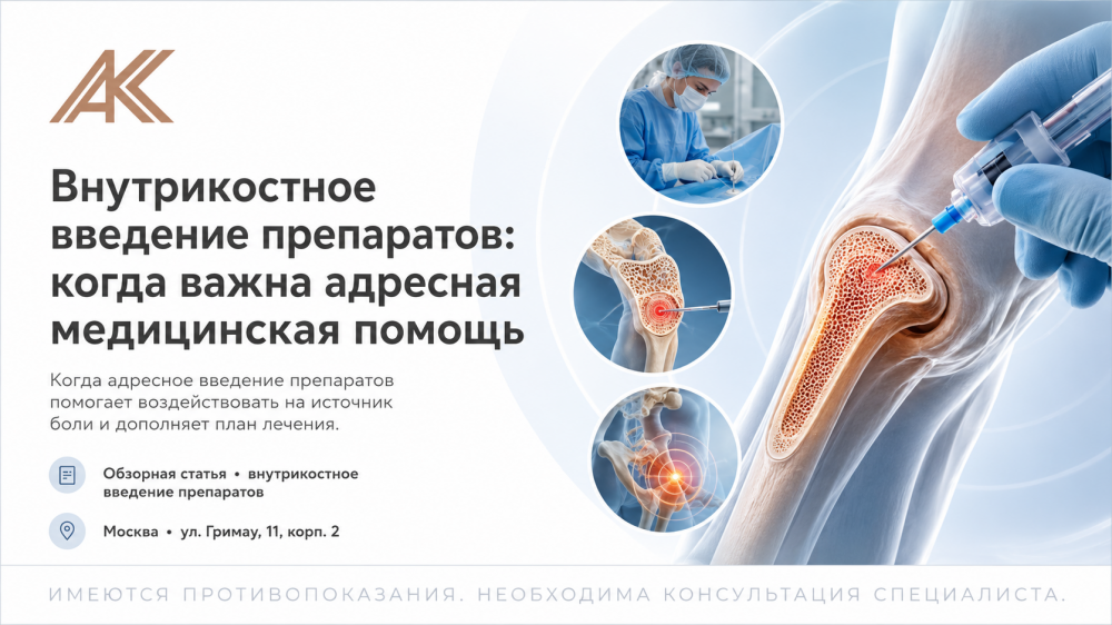 Внутрикостное введение препаратов: когда важна адресная медицинская помощь