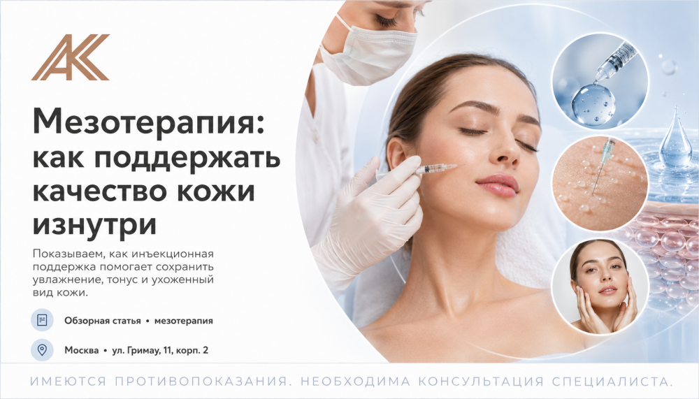 Мезотерапия: как поддержать качество кожи изнутри