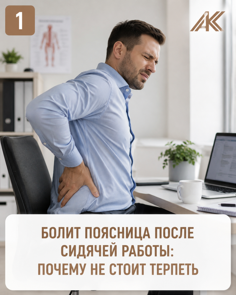 Болит поясница после сидячей работы: почему не стоит терпеть