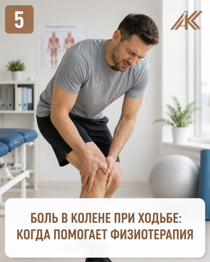 Боль в колене при ходьбе: когда помогает физиотерапия