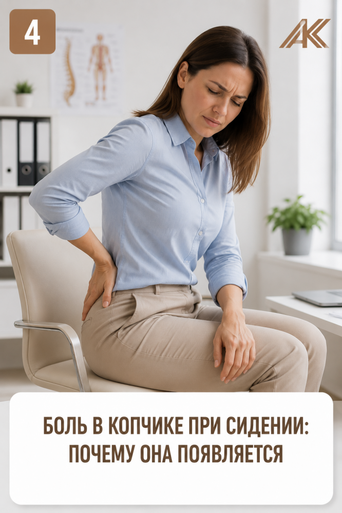 Боль в копчике при сидении: почему она появляется