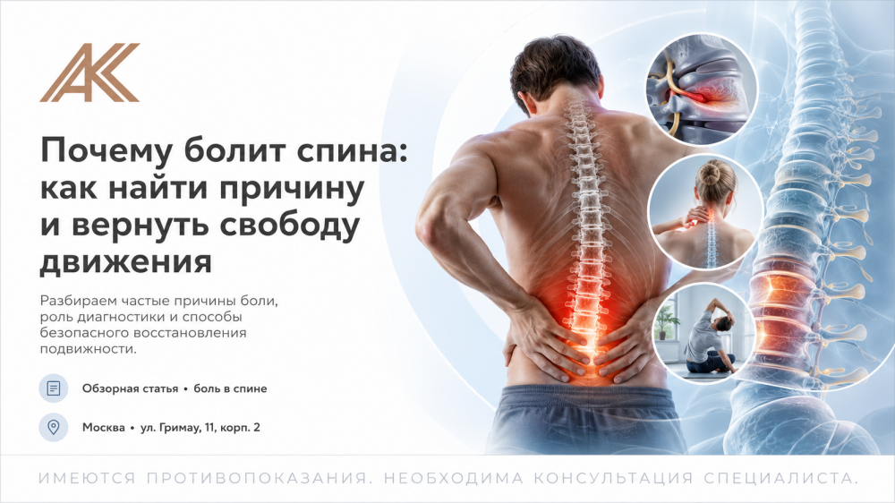 Почему болит спина: как найти причину и вернуть свободу движения