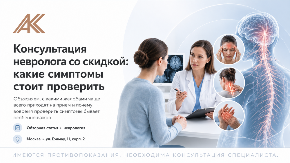 Консультация невролога со скидкой: какие симптомы стоит проверить
