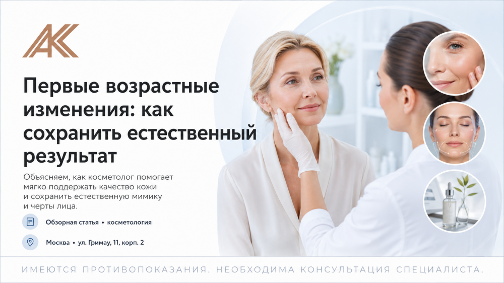 Первые возрастные изменения: как сохранить естественный результат