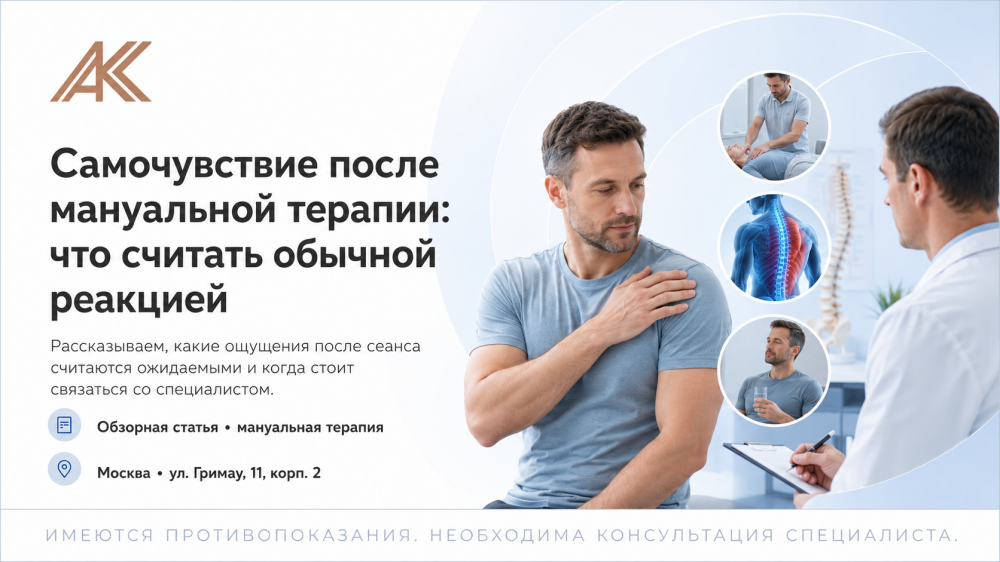 Самочувствие после мануальной терапии: что считать обычной реакцией