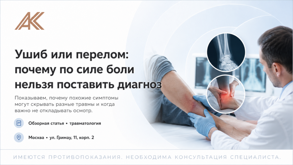 Ушиб или перелом: почему по силе боли нельзя поставить диагноз
